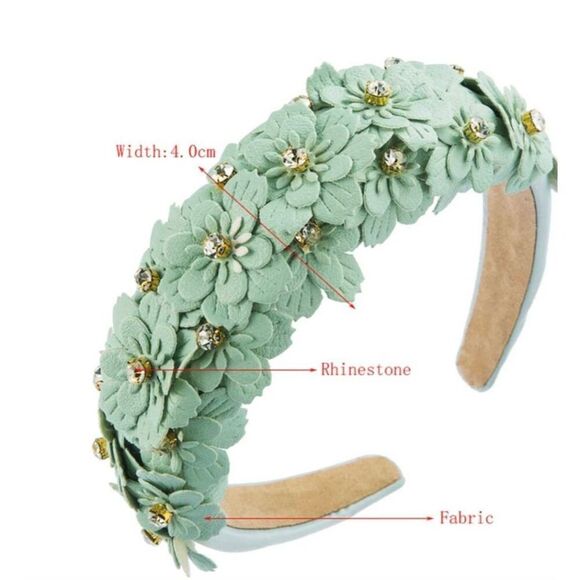 NWT Gretchen Scott Womens Floral Purple and Blue Headbands Size Adult